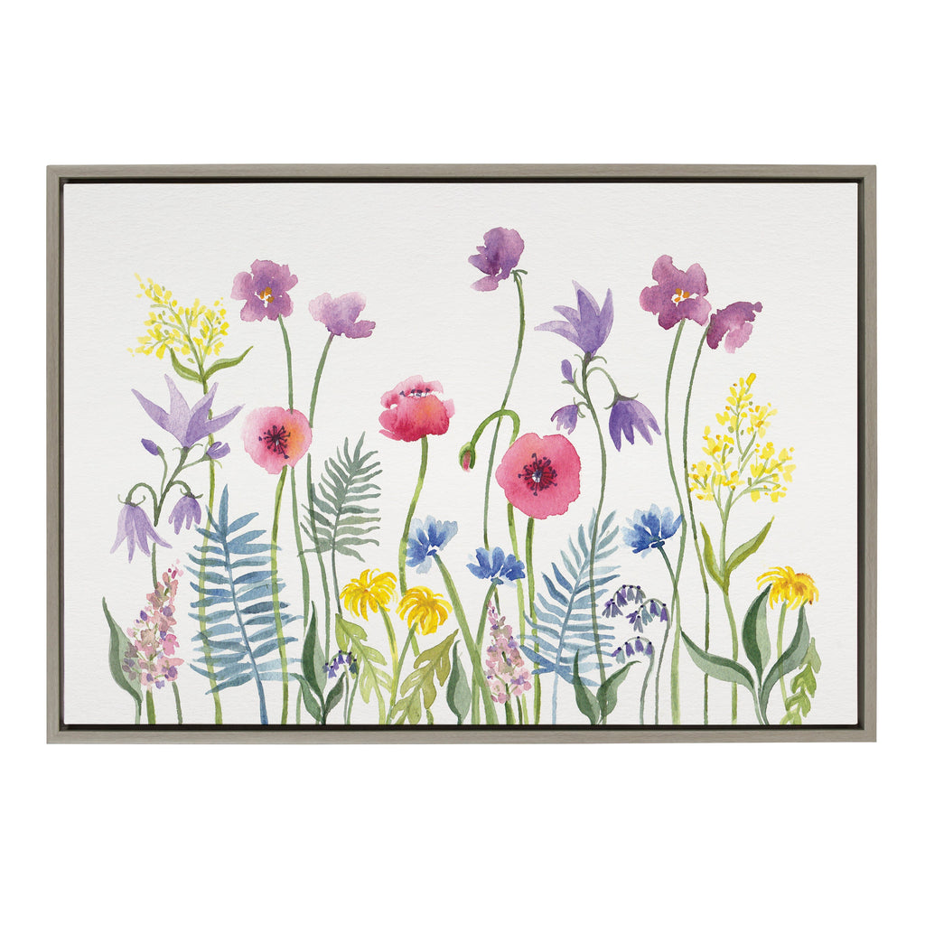Sylvie Wildflorals Framed Canvas by Patricia Shaw