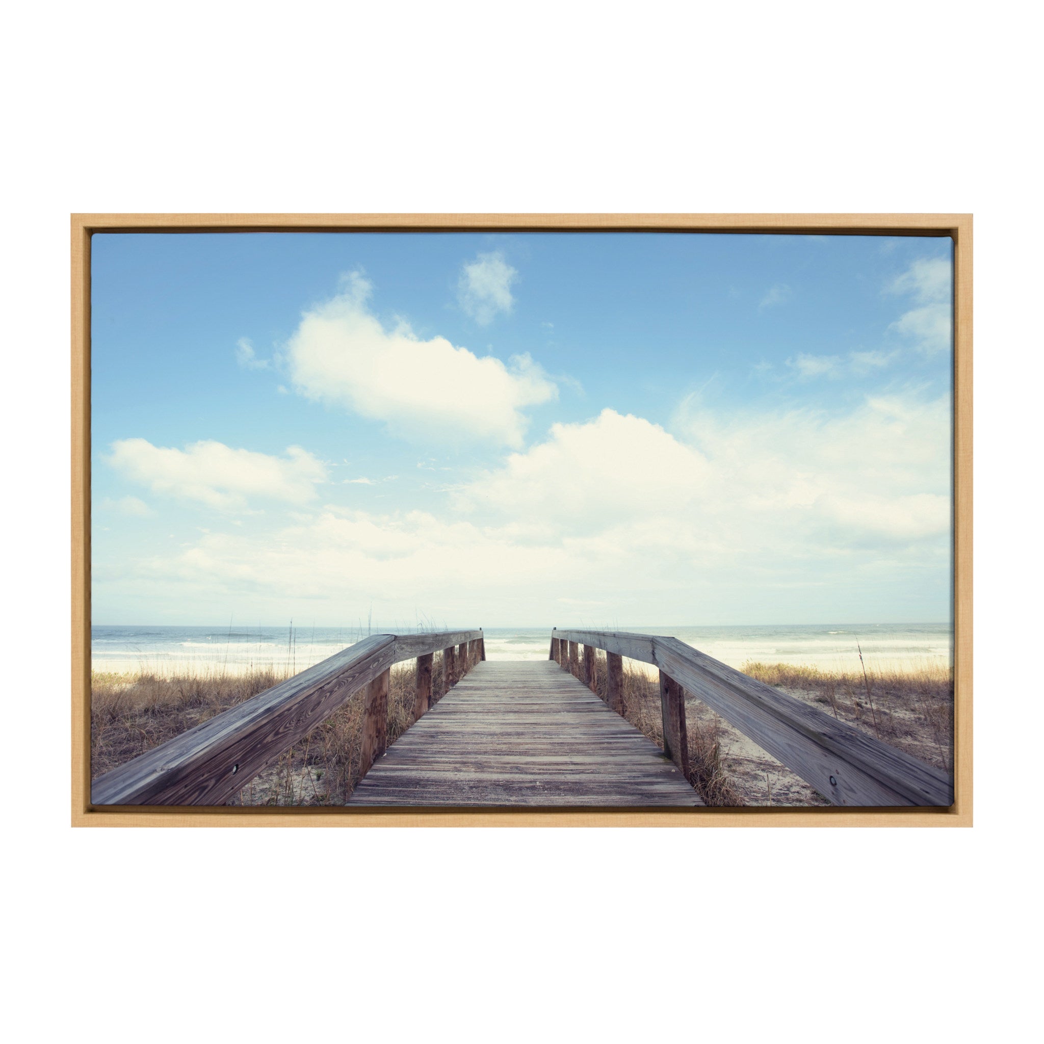 Sylvie To The Beach Framed Canvas by Matt Meyer
