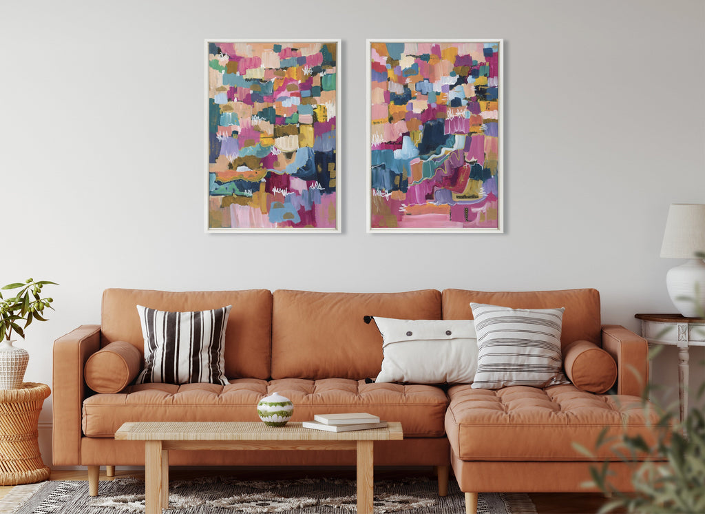Sylvie Applause Framed Canvas Set by Leah Nadeau