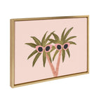 Sylvie Palm Trees And Sun Framed Canvas By Kendra Dandy