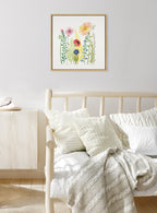 Sylvie Flowers and Ferns Framed Canvas by Patricia Shaw