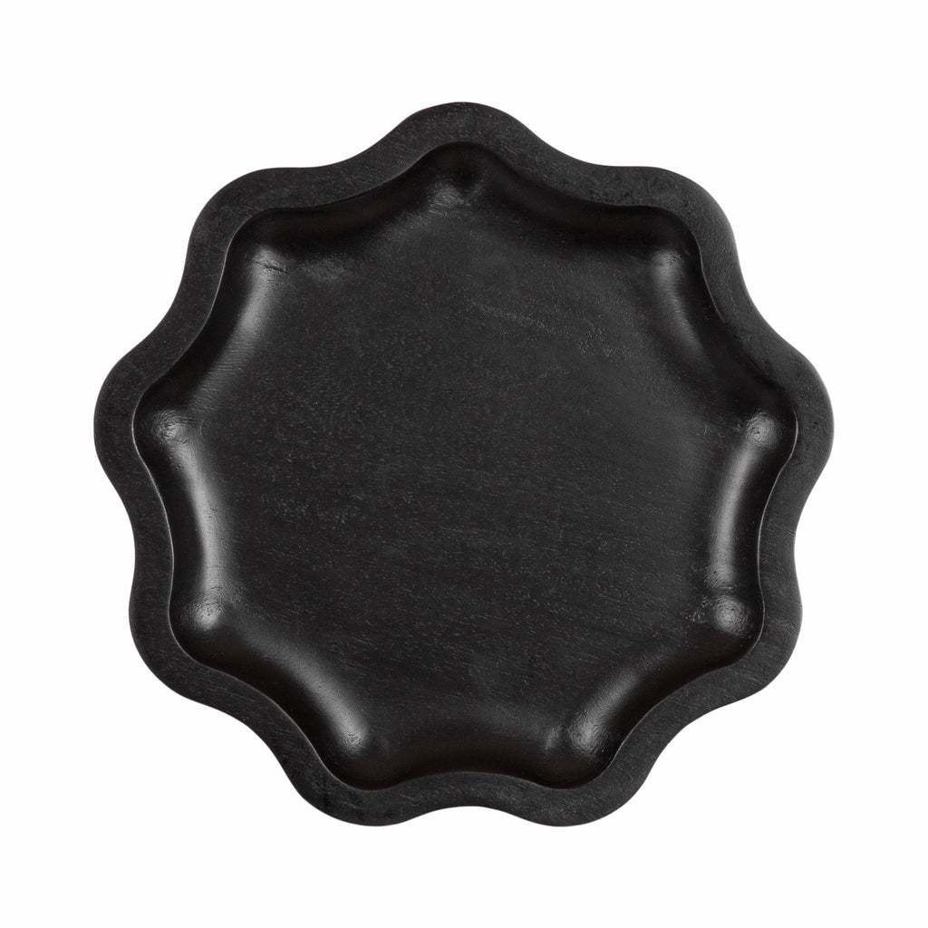 Alezar Scallop Wood Drink Table