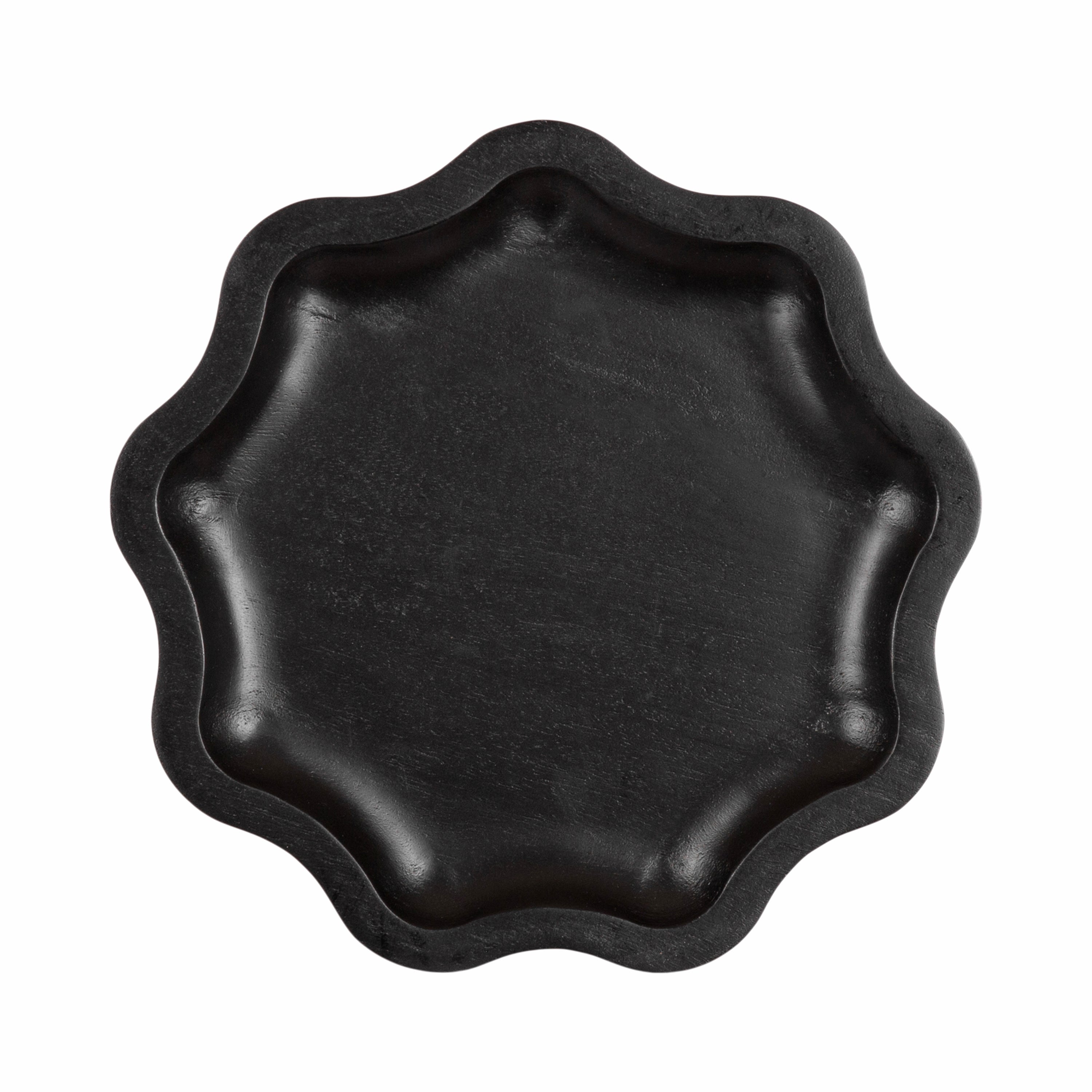 Alezar Scallop Wood Drink Table