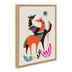 Sylvie Dancing Horses Framed Canvas by Rachel Lee of My Dream Wall