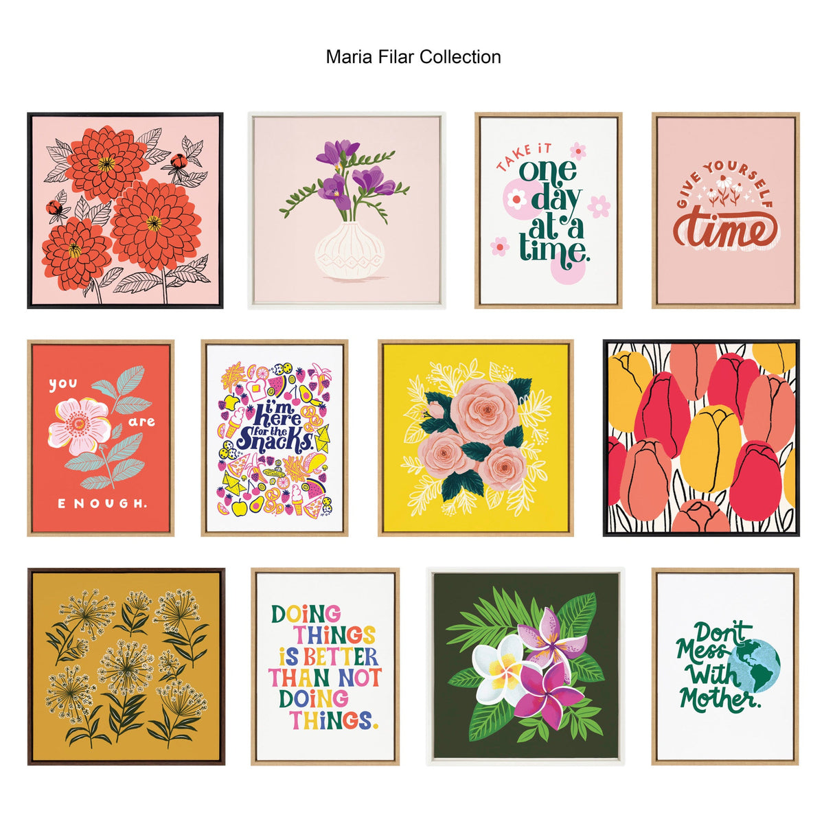 Sylvie Here for the Snacks Framed Canvas by Maria Filar