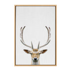 Sylvie Deer Color Framed Canvas by Simon Te of Tai Prints
