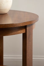 Foxford Round Wood Side Table