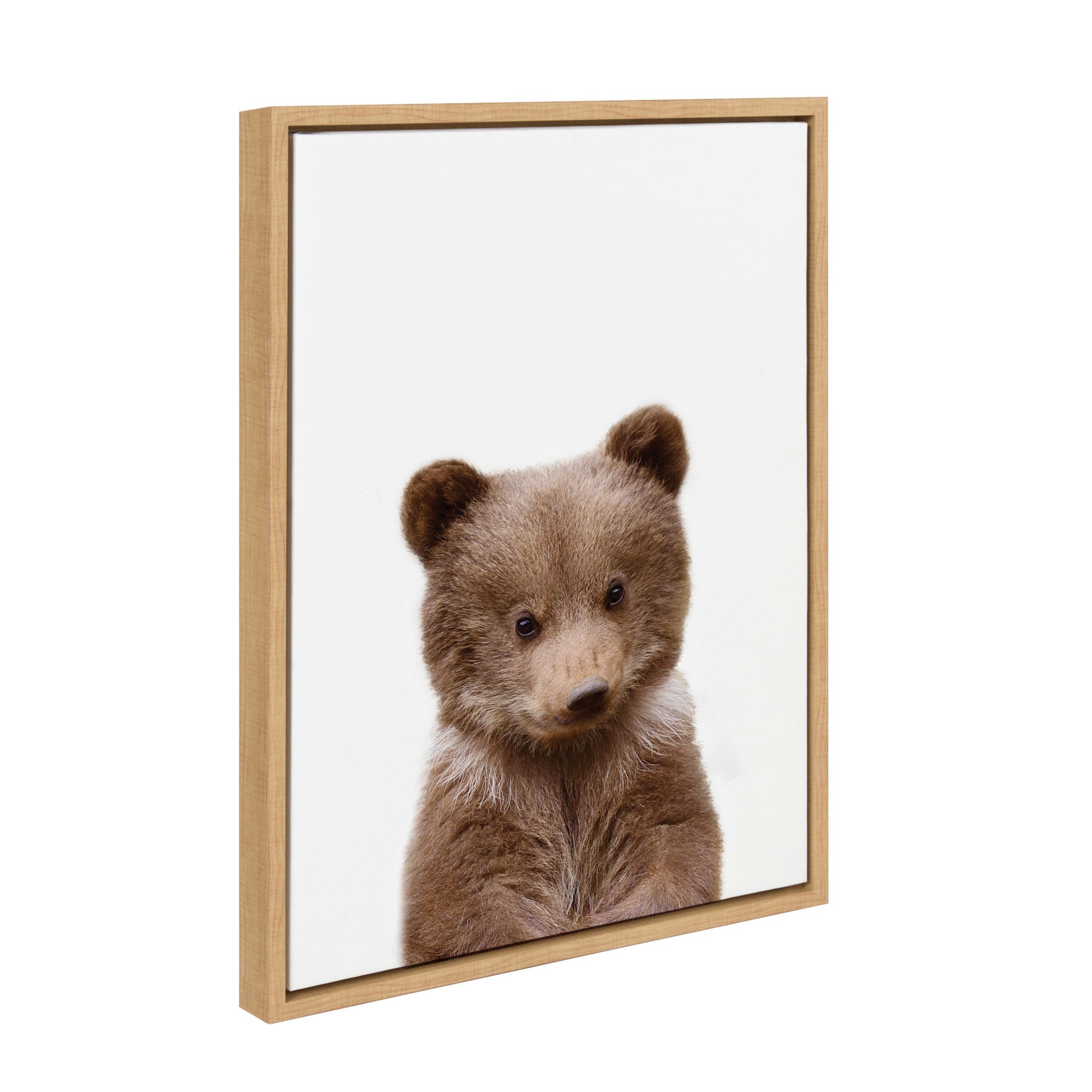 Sylvie Baby Bear Framed Canvas by Amy Peterson