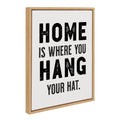 Sylvie Home Hat Framed Canvas by The Whiskey Ginger