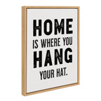 Sylvie Home Hat Framed Canvas by The Whiskey Ginger