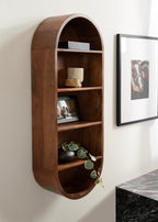 Hutton Wood Capsule Wall Shelf