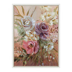 Sylvie Rose Bouquet Framed Canvas by Annie Quigley