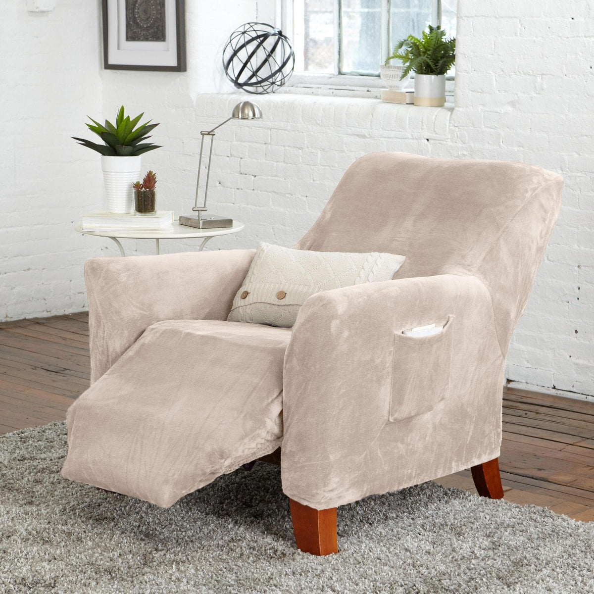 Velvet Stretch Slipcover - Gale Collection
