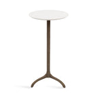 Henshall Marble and Metal Round Side Table