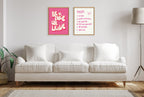 Sylvie House Rules Framed Canvas by Honey Island Studio