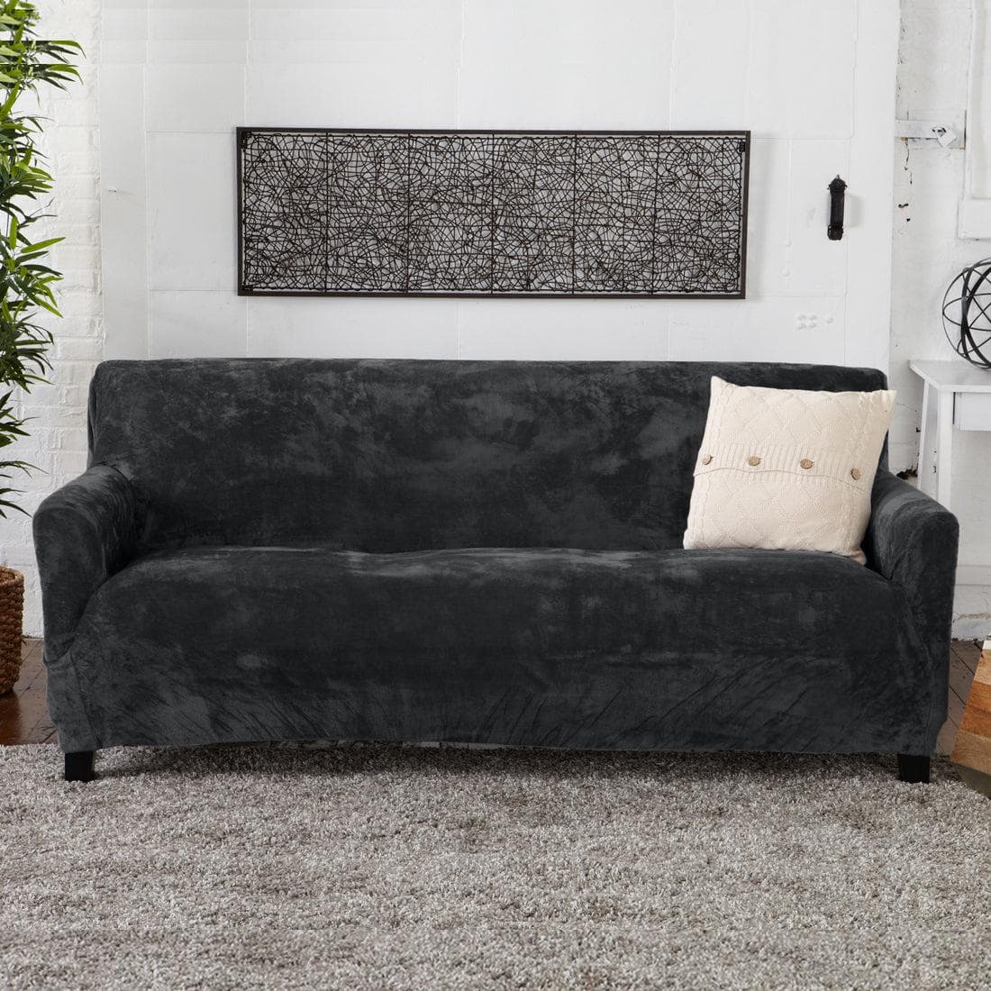 Velvet Stretch Slipcover - Gale Collection