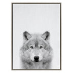 Sylvie Wolf Framed Canvas by Simon Te Tai