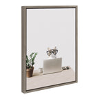 Sylvie I’m Cathy, I work in Accounting Framed Canvas by The Creative Bunch Studio