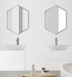 Rhodes Framed Hexagon Wall Mirror
