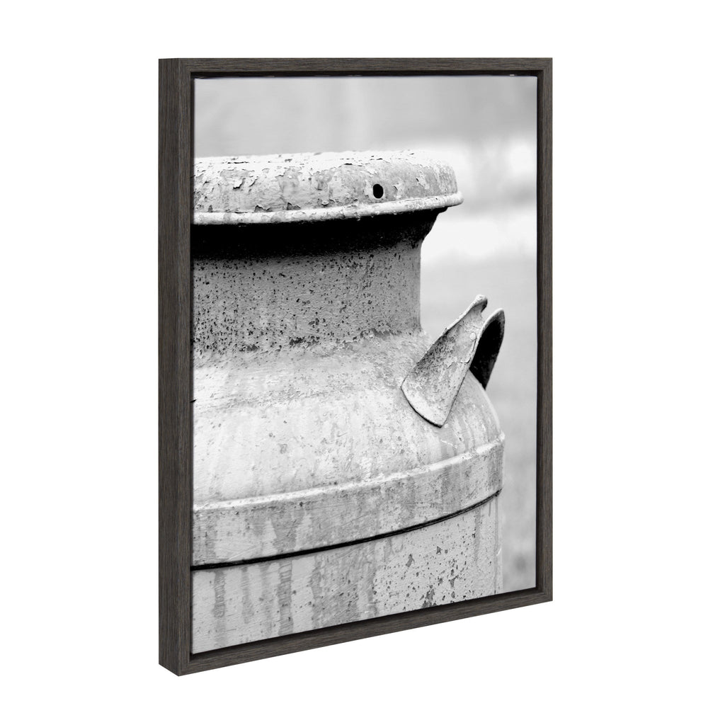 Sylvie Milk Can Framed Canvas by Jami Skarda