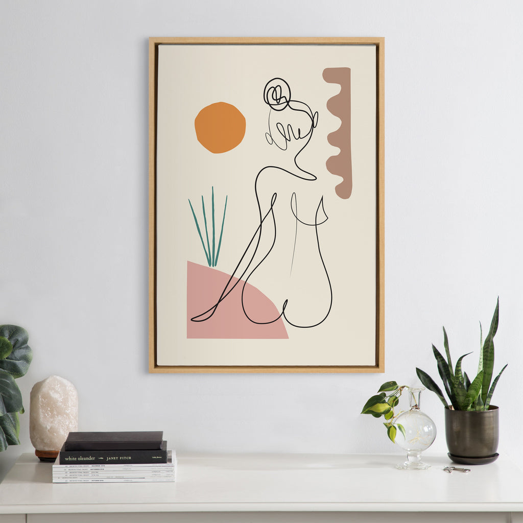Sylvie Sunset Framed Canvas by Rachel Lee of My Dream Wall