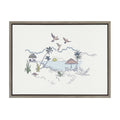 Sylvie Tropical Beach Scene Framed Canvas by The Creative Bunch Studio