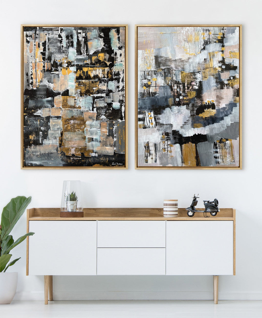 Sylvie The Industrial Revolution Framed Canvas by Leah Nadeau