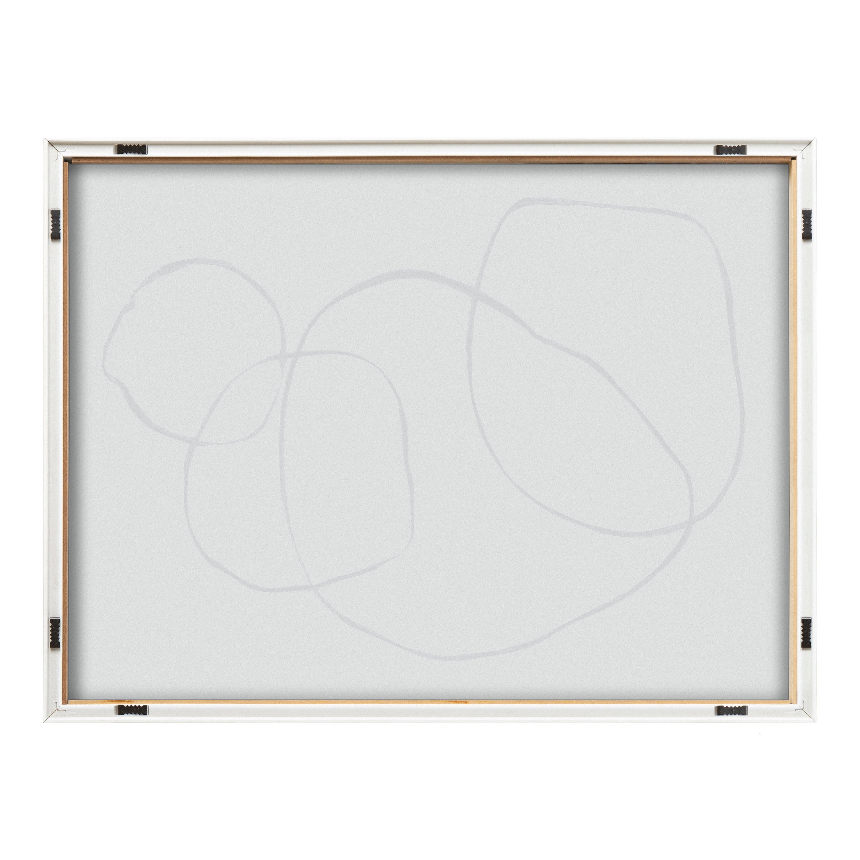 Blake 869 Going In Circles Framed Printed Glass by Teju Reval of SnazzyHues
