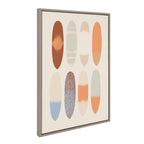 Sylvie Sea Breeze Board Pattern Framed Canvas by Hannah Beisang
