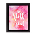 Sylvie Be Still My Soul Watercolor Art Framed Canvas