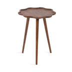 Alezar Scallop Wood Side Table