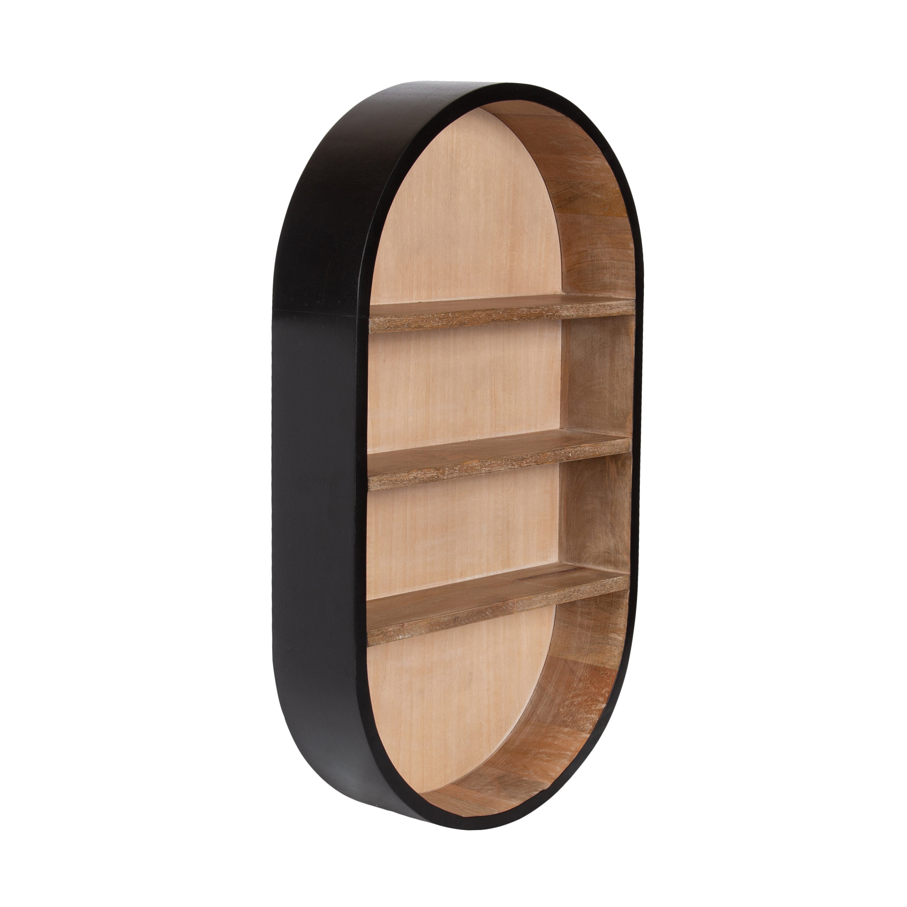 Hutton Wood Capsule Wall Shelf