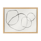 Blake 869 Going In Circles Framed Printed Glass by Teju Reval of SnazzyHues
