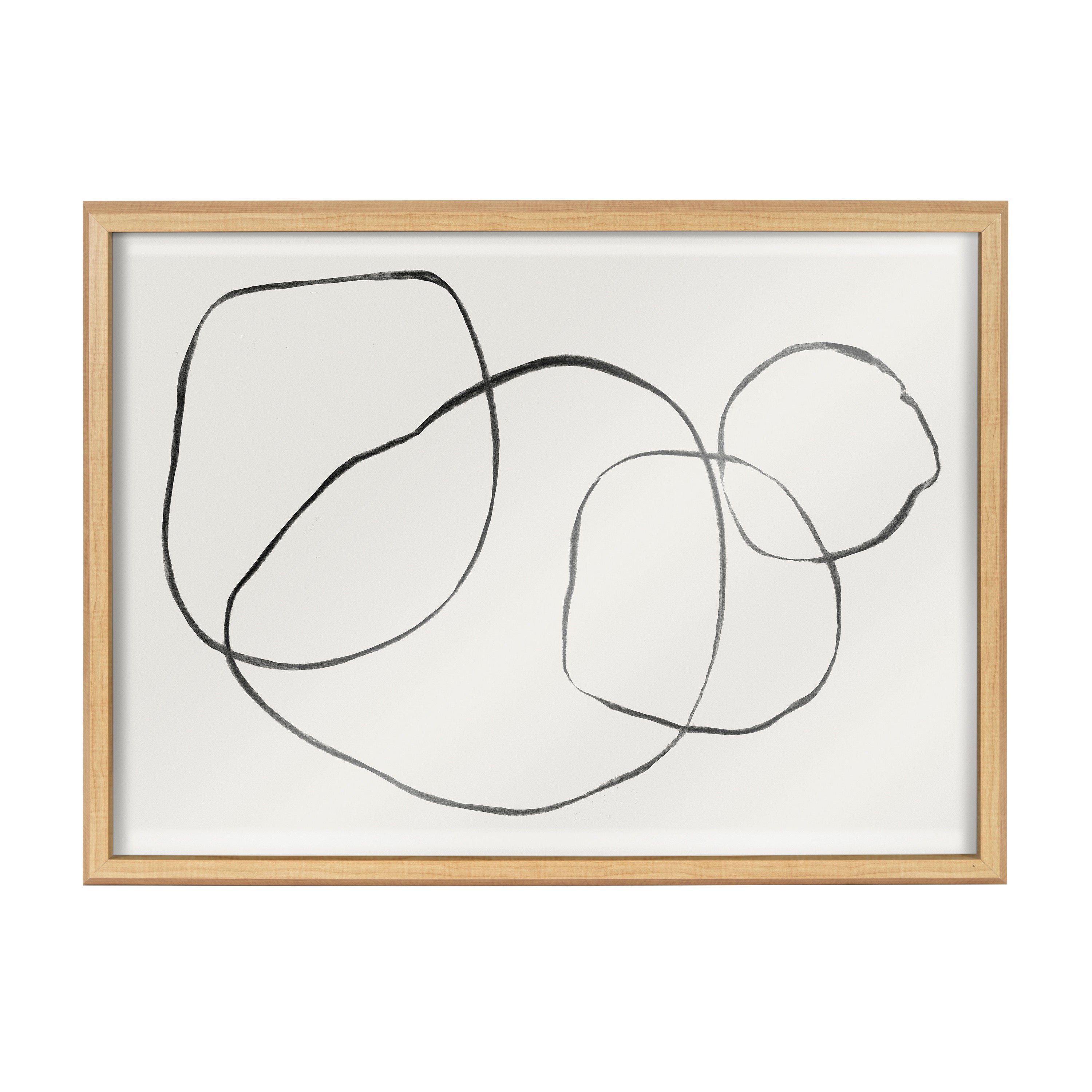 Blake 869 Going In Circles Framed Printed Glass by Teju Reval of SnazzyHues
