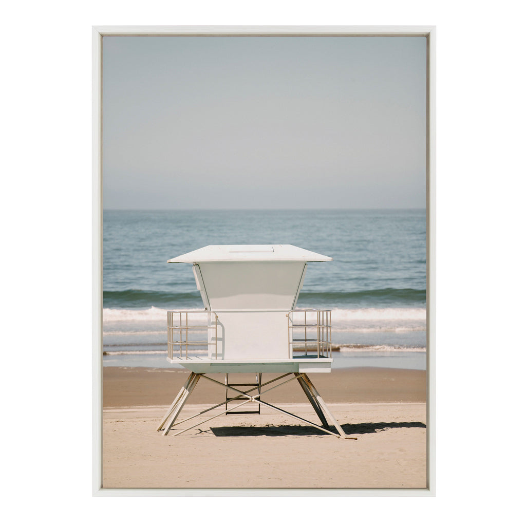 Sylvie Surf Shack Framed Canvas by Crystal Lynn Collins