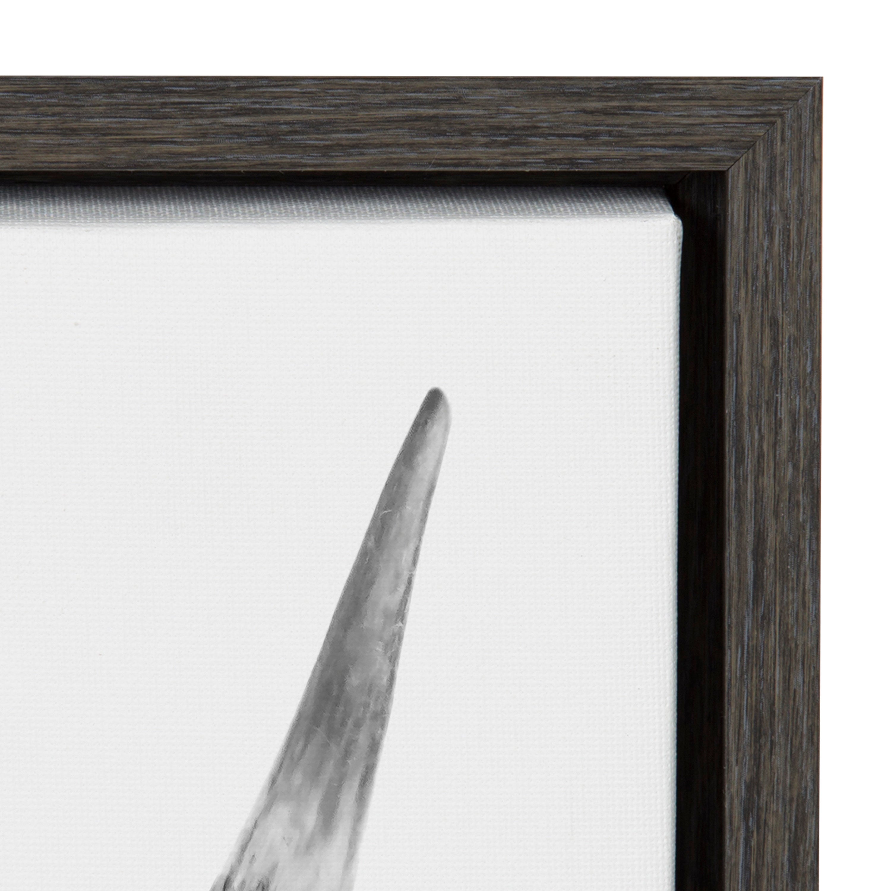 Sylvie Highland Cow Portrait Framed Canvas by Amy Peterson Art Studio