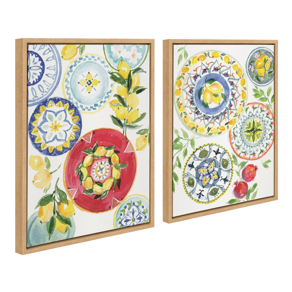Sylvie Positano Inspired Framed Canvas Set by Patricia Shaw