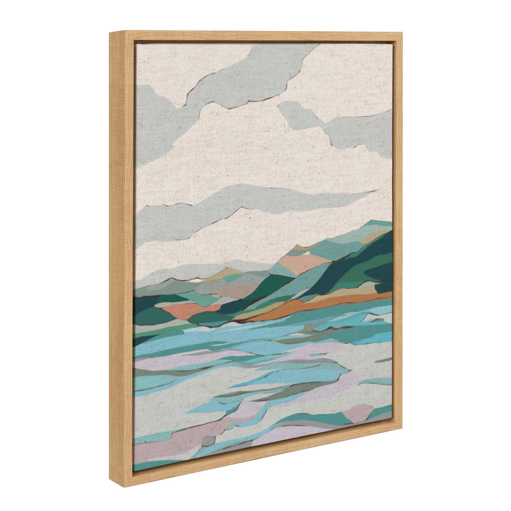 Sylvie Dal Lake Framed Canvas by Nikita Jariwala