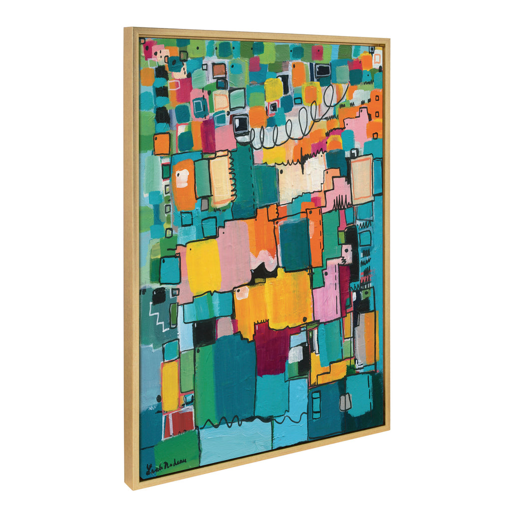 Sylvie Afternoon Delight Framed Canvas by Leah Nadeau