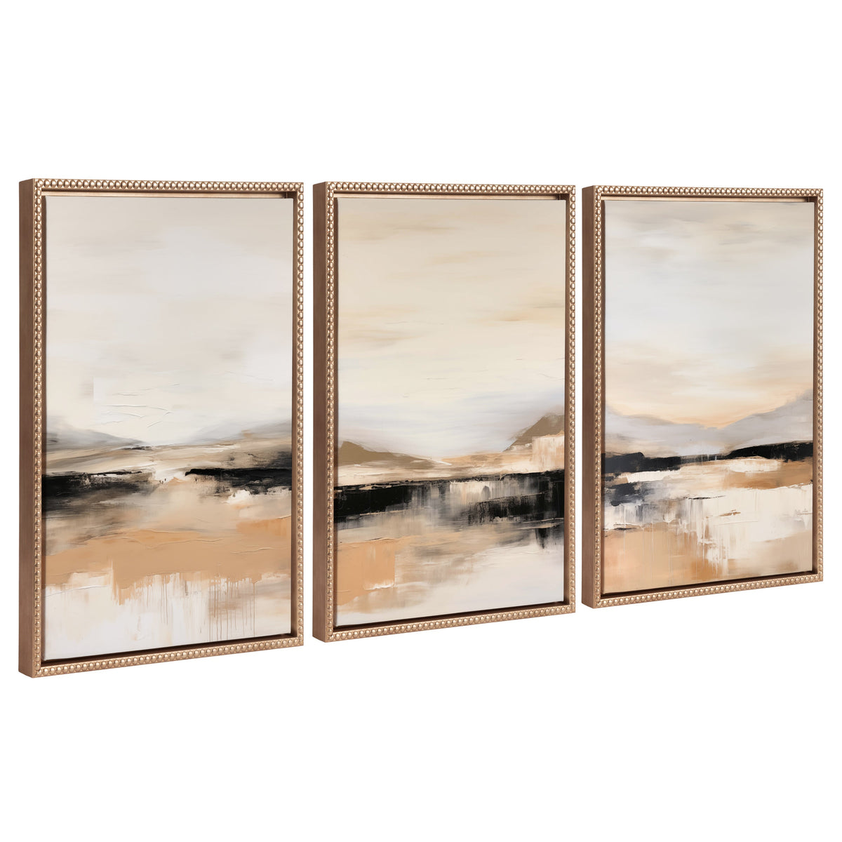 Sylvie Peaceful Landscape I, II and III Framed Canvas Art Set by Amy Lighthall