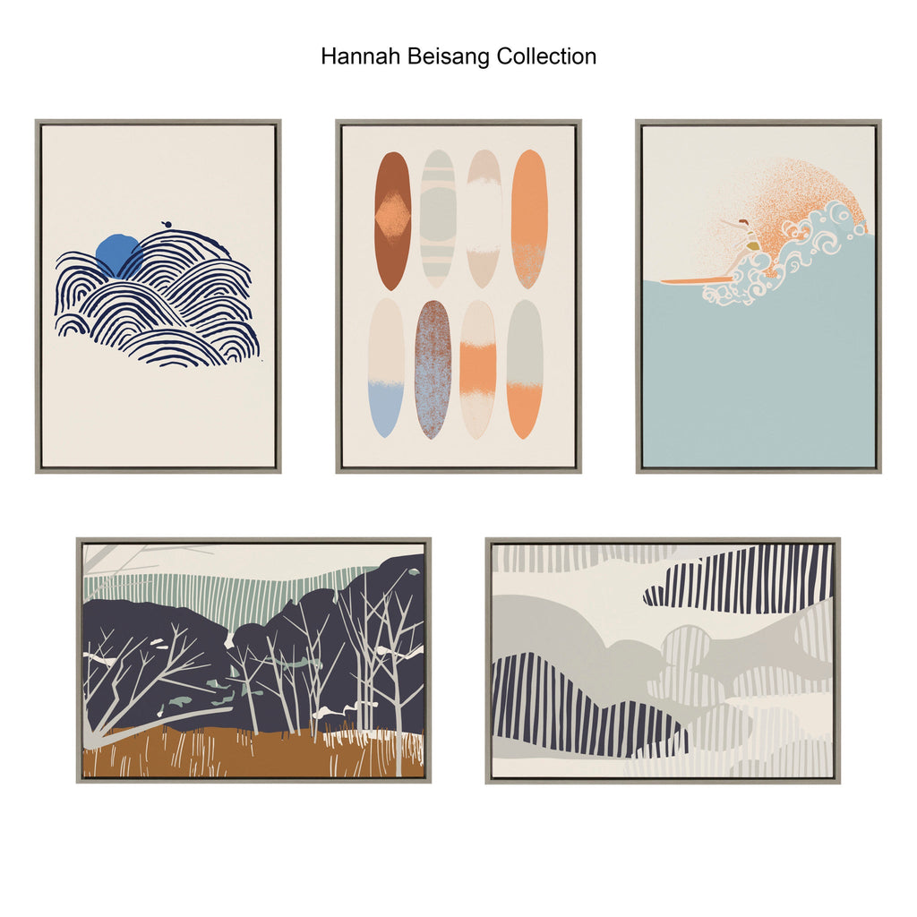 Sylvie Daily Walk Marsh Horizontal Framed Canvas by Hannah Beisang